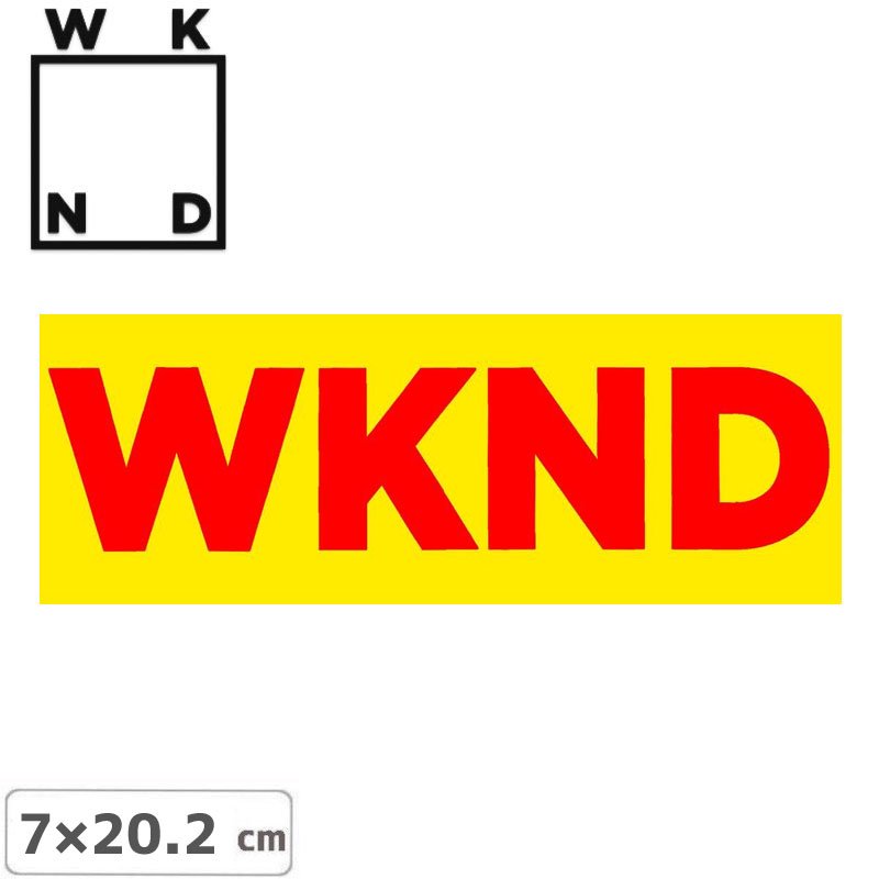 ڥ WKND ܡ ƥåBANNER STICKER 7cm20.2cm NO8