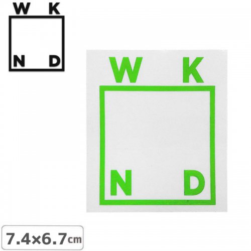 ڥ WKND ܡ ƥåLOGO STICKER 7.4cm6.7cm NO10