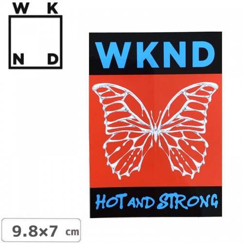 ڥ WKND ܡ ƥåLOGO STICKER 9.8cm7cm NO12