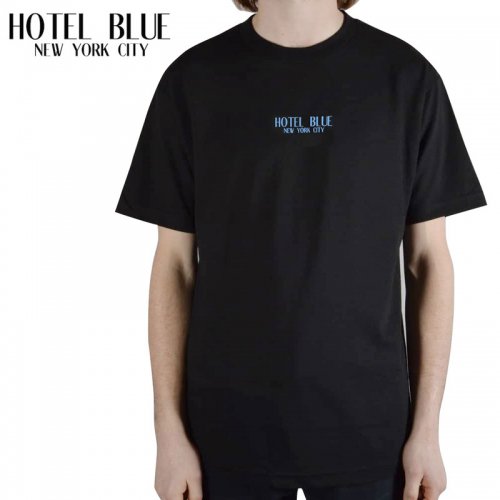 【HOTEL BLUE ホテルブルー スケートボード Tシャツ】HOTEL BLUE LOGO TEE【ブラック】NO1