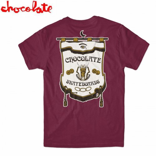 ＼バレンタインSALE!2/14迄／【チョコレート CHOCOLATE Tシャツ】SECRET SOCIETY TEE【バーガンディー】NO181
