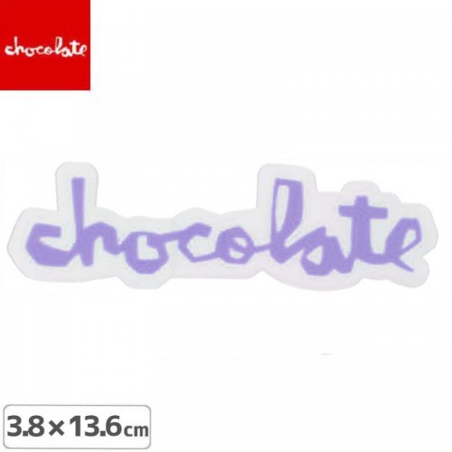 【CHOCOLATE チョコレートステッカー スケボー】OG CHUNK LOGO STICKER ライトパープル NO40