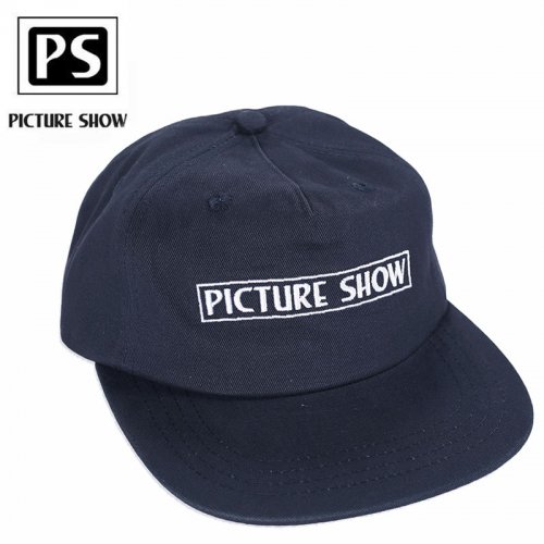 【PICTURE SHOW ピクチャーショー スケボー キャップ】VHS STRAPBACK CAP ネイビー NO2
