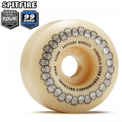 【SPITFIRE スピットファイアー ウィール】F4 99A REPEATERS CLASSIC FULL WHEELS NATURAL【52mm】NO293