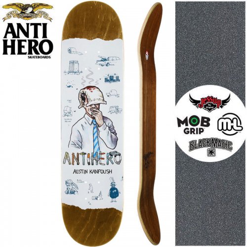 【ANTI HERO アンタイヒーロー スケートボード デッキ】KANFOUSH RECYCLING DECK【8.06インチ】ブラウン NO170