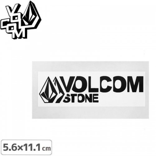 【ボルコム VOLCOM ステッカー】LOGO STICKER ブラック 5.6cm x 11.1cm NO426