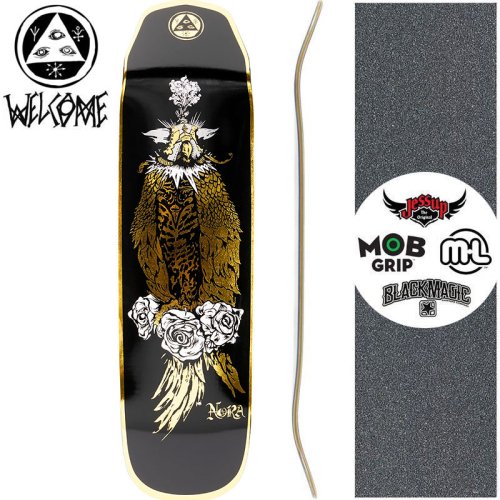【WELCOME ウェルカム スケートボード デッキ】PEREGRINE ON WICKED QUEEN GOLD FOIL DECK【8.6インチ】NO49