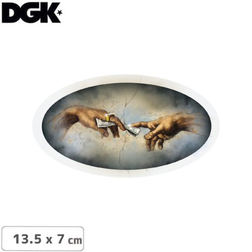 【ディージーケー DGK スケボー ステッカー】GIVING STICKER 13.5 x 7cm NO123