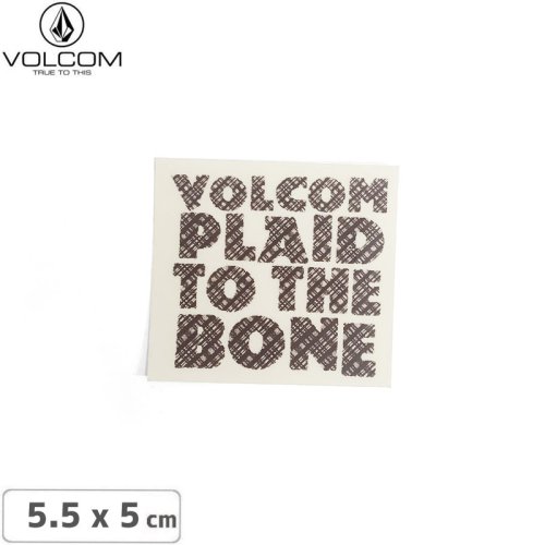 【ボルコム VOLCOM ステッカー】STICKER ブラウン 5.5 x 5cm NO432