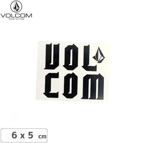 【ボルコム VOLCOM ステッカー】STICKER ブラック x ホワイト 6 x 5cm NO433
