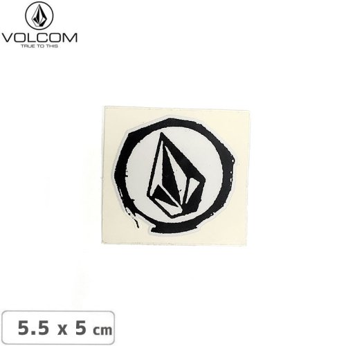 【ボルコム VOLCOM ステッカー】LOGO STICKER ブラックxホワイト 5.5 x 5cm NO441