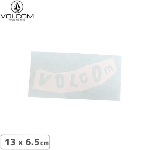 【ボルコム VOLCOM ステッカー】CUTTING STICKER LOGO ホワイト 13 x 6.5cm NO448