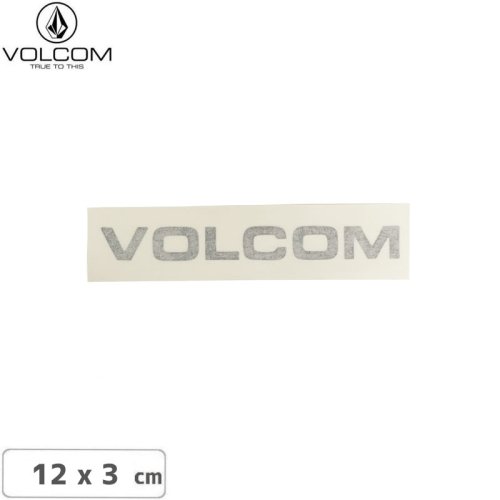 【ボルコム VOLCOM ステッカー】CUTTING STICKER LOGO ブラック 12 x 3cm NO449