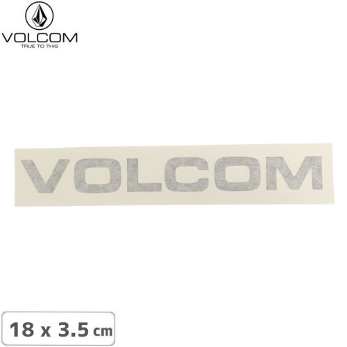 【ボルコム VOLCOM ステッカー】CUTTING STICKER LOGO ブラック 18 x 3.5cm NO451
