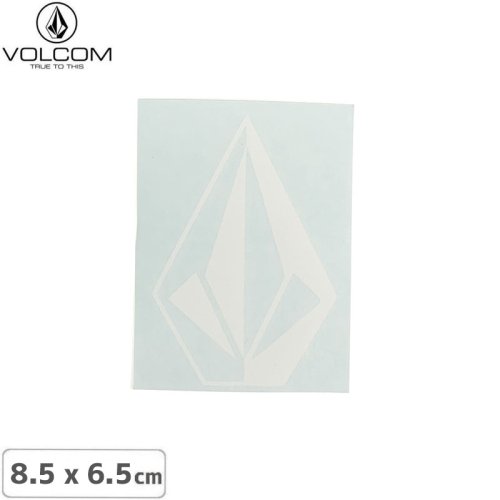【ボルコム VOLCOM ステッカー】CUTTING STICKER STONE ホワイト 8.5 x 6.5cm NO454