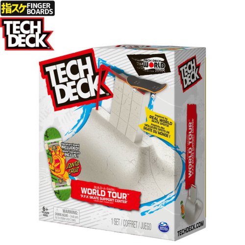 【TECH DECK スケボー 指スケ フィンガーボード】BUILD A PARK WORLD TOUR STYLE テックデッキ パーク セクション SANTA CRUZ サンタクルーズ NO8