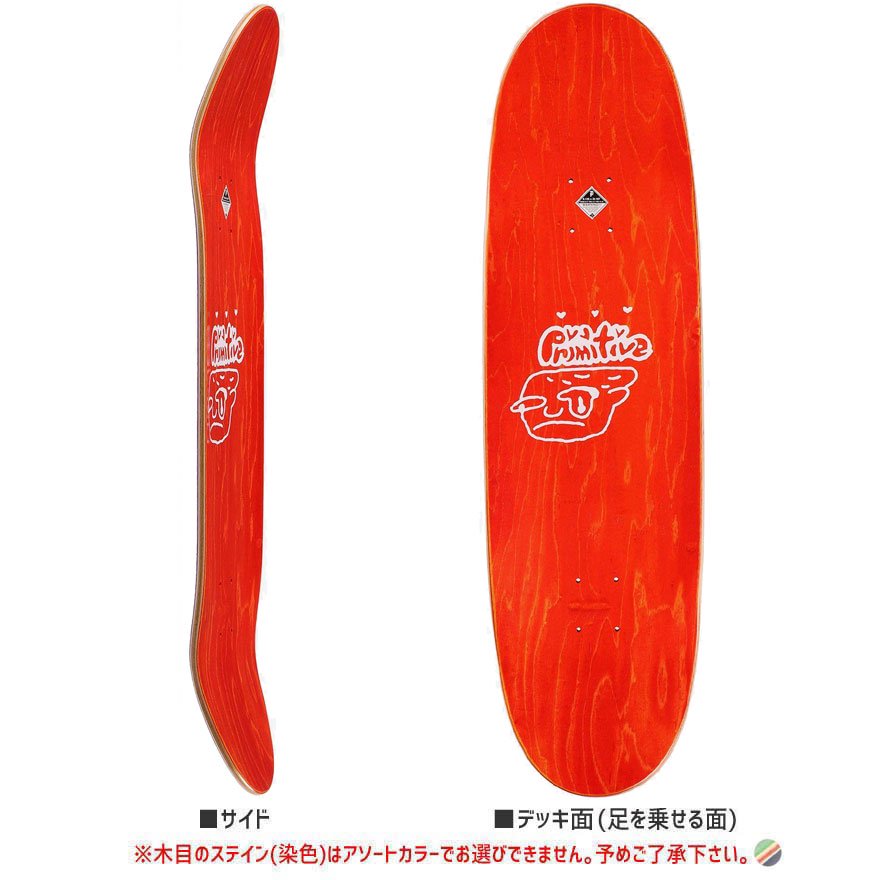 都内で プリミティブ Euro Slant Core Deck デッキ スケートボード スケボー 板 SKATEBOARD 単品 8.25 ブラック  fucoa.cl