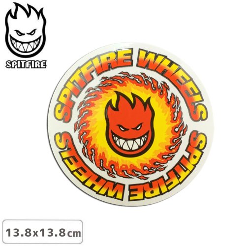 【スピットファイアー SPITFIRE スケボー ステッカー】WHEELS STICKER 13.8 x 13.8cmNO150

