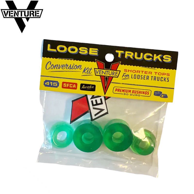 VENTURE ベンチャー スケボー ブッシュ LOOSE TRUCKS CONVERSION KIT 90A ルーズトラック ブッシング セット  NO1