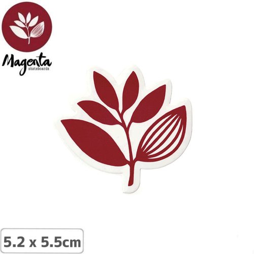 【MAGENTA マゼンタ スケボー ステッカー】PLANT STICKER BURGUNDY バーガンディ 5.2 x 5.5cm NO13