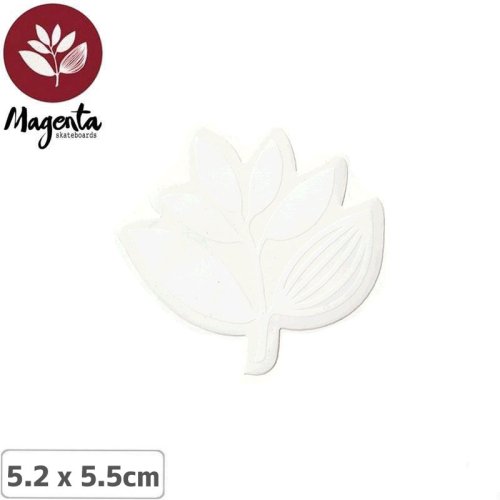 【MAGENTA マゼンタ スケボー ステッカー】PLANT STICKER WHITE ホワイト 5.2 x 5.5cm NO14