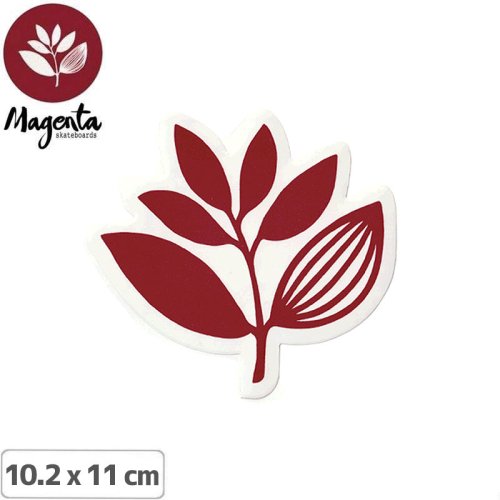【MAGENTA マゼンタ スケボー ステッカー】PLANT STICKER BURGUNDY バーガンディ 10.2 x 11cm NO18