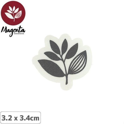 【MAGENTA マゼンタ スケボー ステッカー】STICKER PLANT タールグレー 3.2 x 3.4cm NO20