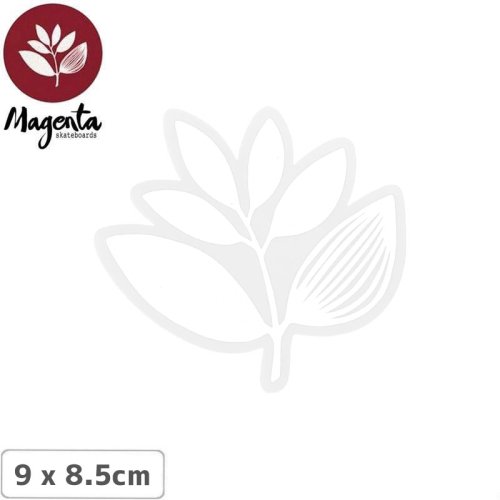 【MAGENTA マゼンタ スケボー ステッカー】STICKER PLANT ホワイト 9 x 8.5cm NO27