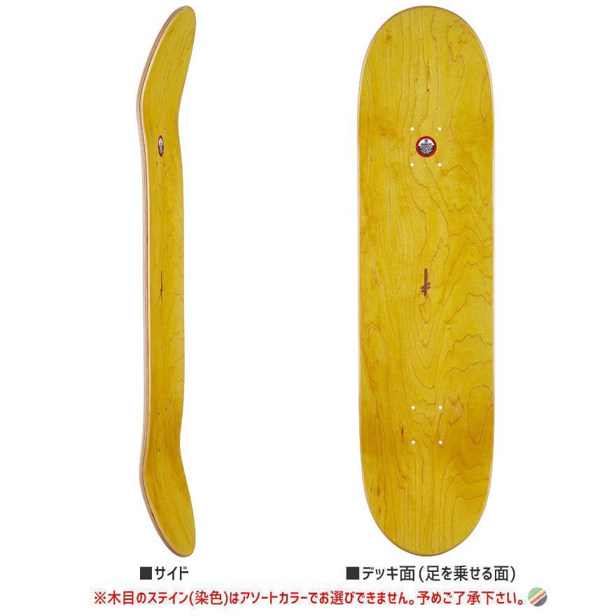 台湾製無地黒デッキテープ付き Santacruz サンタクルーズ 8.0デッキ