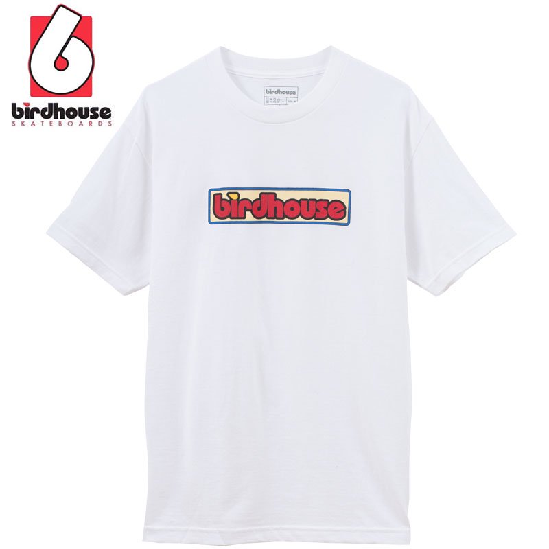 バードハウス BIRD HOUSE スケボー Tシャツ OG LOGO TEE ホワイト NO17