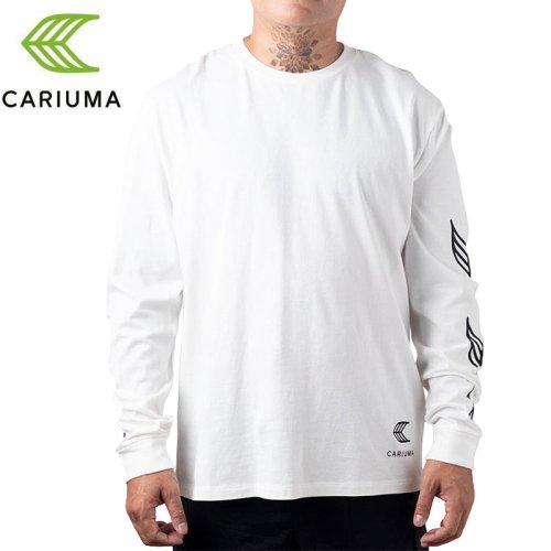 【CARIUMA カリウマ スケートボード ロングTシャツ】LEAF LONG SLEEVE T-SHIRTS オフホワイト NO1