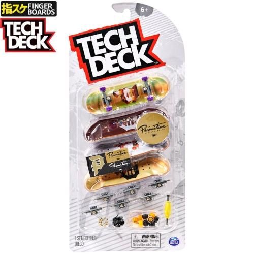 TECH DECK إ ե󥬡ܡɡ96mm ƥåǥå ULTRA DLX FINGERBOARD 4 PACK ץߥƥ PRIMITIVE NO6
