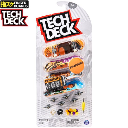 【TECH DECK 指スケ フィンガーボード】96mm テックデッキ ULTRA DLX FINGERBOARD 4 PACK フィネス FINESSE NO7