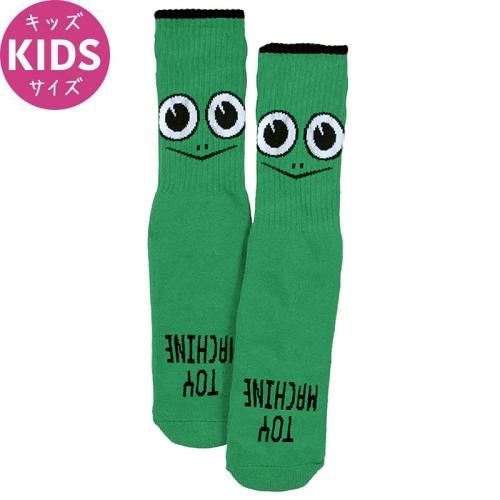 ڥȥޥ TOY MACHINE å åTUTLE FACE YOUTH SOCK GREEN 1923.5cm ꡼ NO103