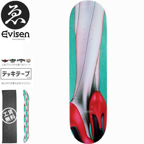 【EVISEN エビセン スケートボード デッキ】ゑびせん HEELS DECK【8.06インチ】NO115