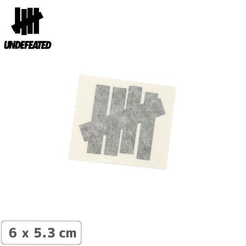 【UNDEFEATED アンディフィーテッド ステッカー】LOGO 2” CUTTING STICKER ブラック 6 x 5.3 cm NO5