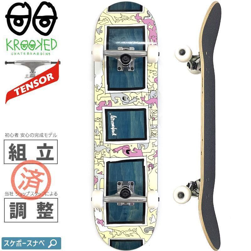 クルックト スケボー コンプリート クルックトコンプリートデッキスケボー