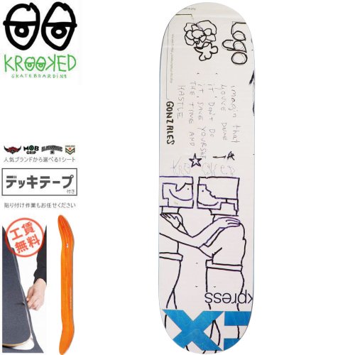 【クルックド KROOKED スケートボード デッキ】GONZ KASTLE DECK【8.62インチ】ティール NO172