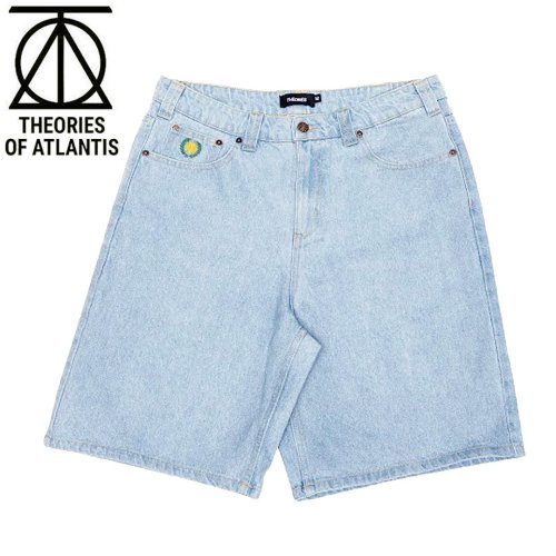 THEORIES セオリーズ スケボー ショーツ PLAZA JEANS SHORTS LIGHT WASH BLUE ライトブルー NO15