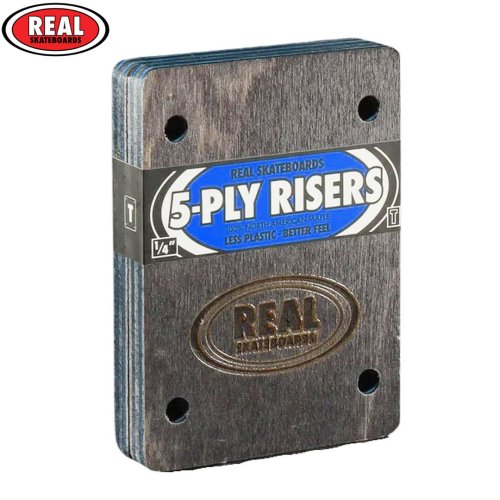 【リアル REAL スケボー ライザーパッド】5-PLY RISERS 1/4 THUNDER(サンダートラック系のベースプレート用)NO6