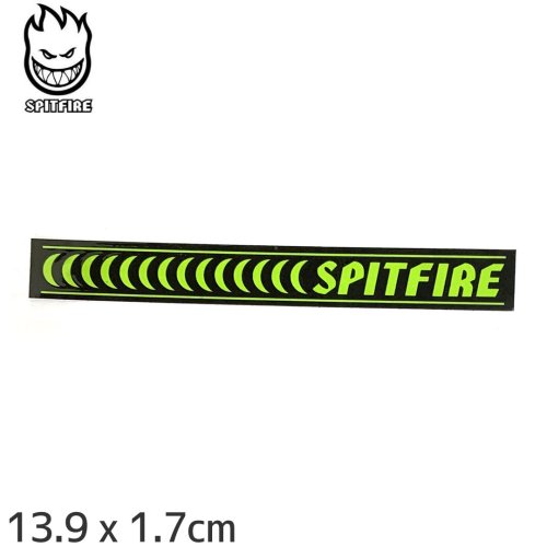 ڥԥåȥե SPITFIRE ܡ ƥåBARRED SM STICKER 13.9 x 1.7cm ֥å/꡼ NO160