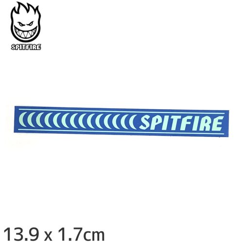【スピットファイアー SPITFIRE スケボー ステッカー】BARRED SM STICKER 13.9 x 1.7cm ブルー NO161