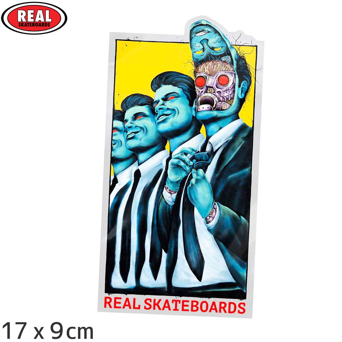 ڥꥢ REAL SKATEBOARD ܡ ƥåTECHNOLOGY MD STICKER 17cm x 9cm NO64
