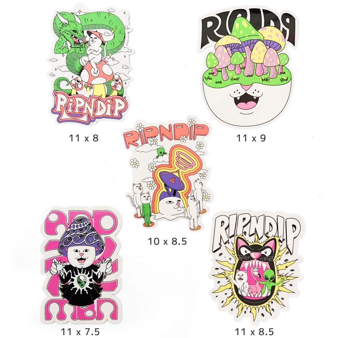 RIPNDIP リップンディップ ステッカー RIPNDIP LOGO STICKER PACK 10枚