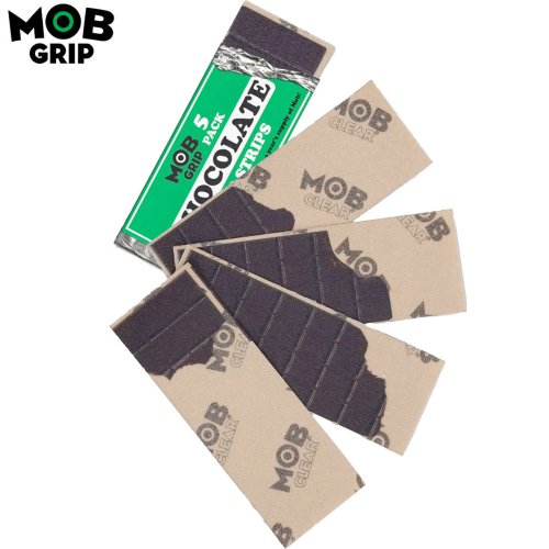 ڥ֥å MOB GRIP ܡ ǥåơסCHOCOLATE BARS GRIP STRIPS CLEAR GRIP TAPE 9 x 3.25 5ѥå NO220