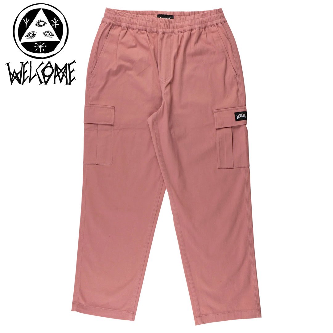 WELCOME ウェルカム スケートボード パンツ PRINCIPAL CARGO TWILL PANT ROSE ローズピンク NO12