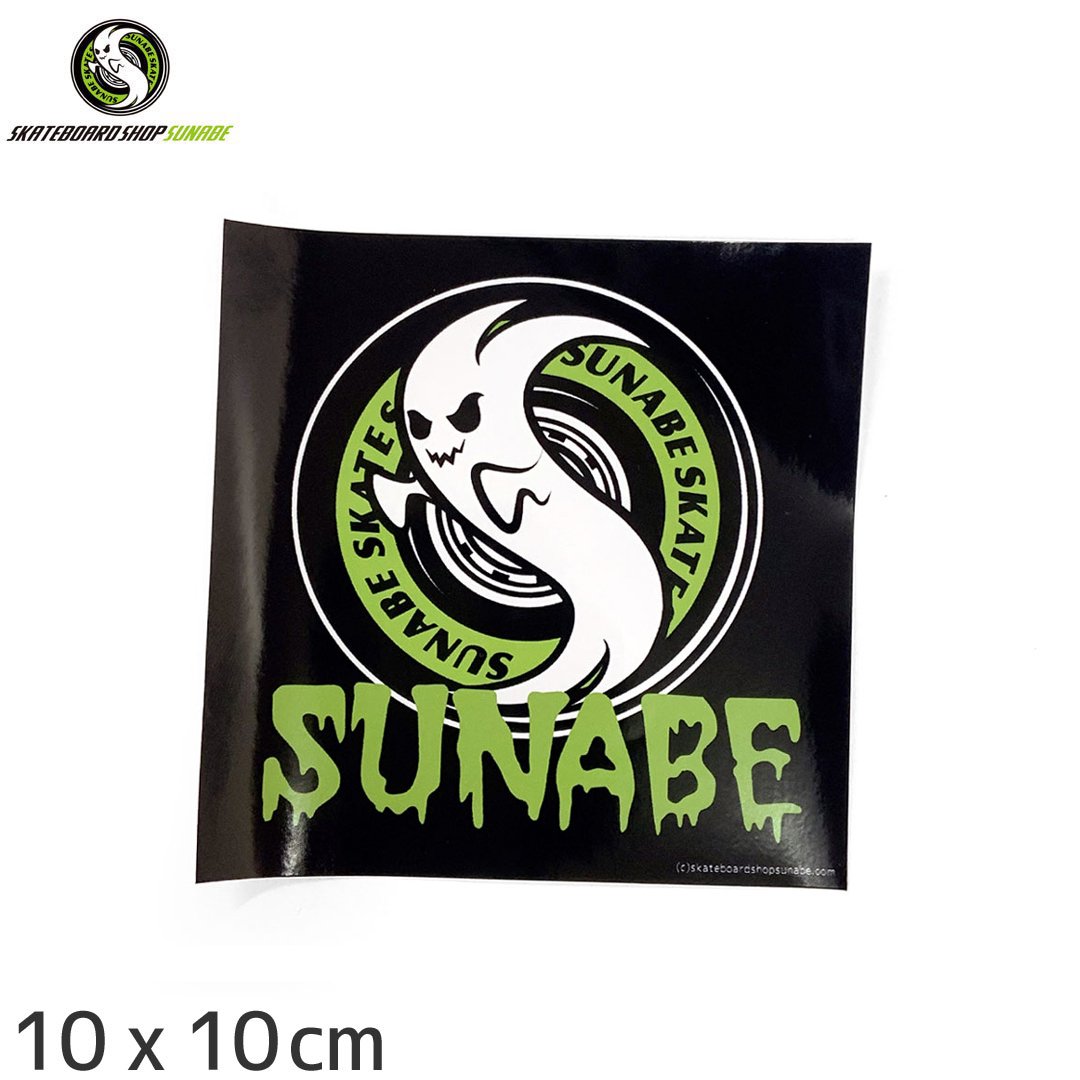 SKATEBOARD SHOP SUNABE ʥ٥ꥸʥ ܡ ƥåSUNABEE LOGO STICKER 10 x 10cm ֥å NO8