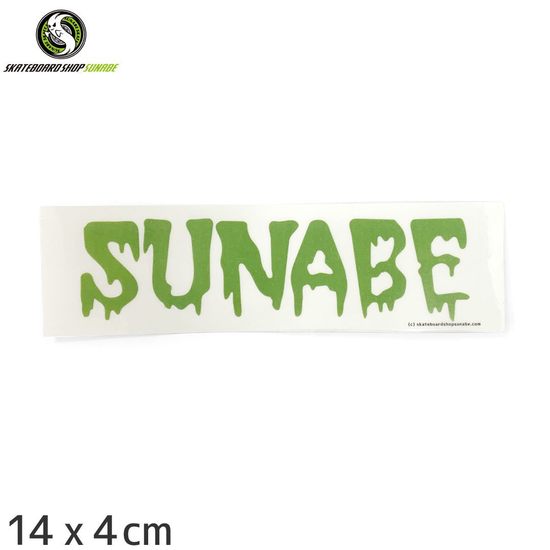SKATEBOARD SHOP SUNABE ʥ٥ꥸʥ ܡ ƥåۺ LOGO STICKER 14 x 4cm ꥢ/꡼ NO9