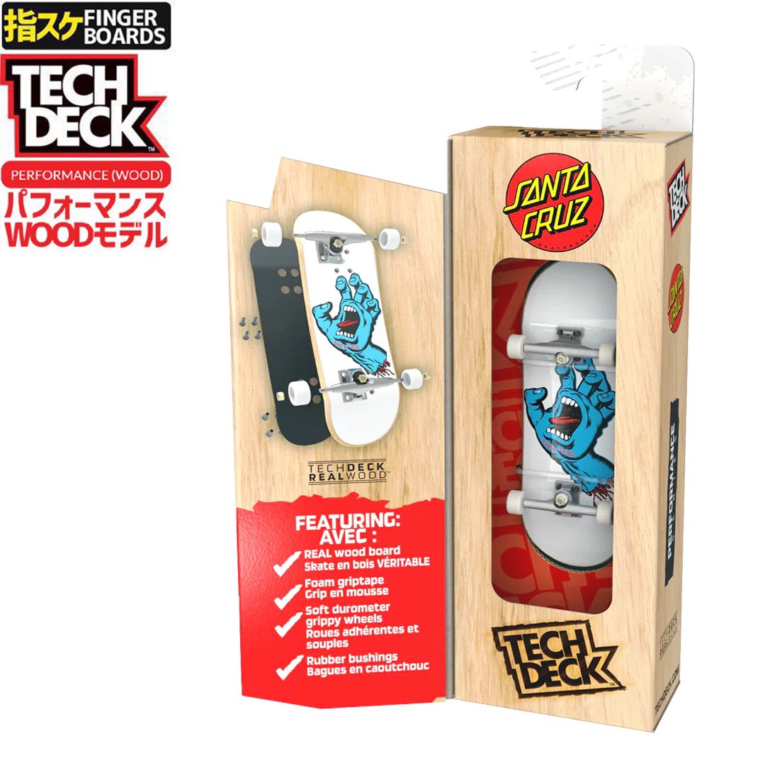 TECH DECK 指スケ フィンガーボード PERFORMANCE SERIES WOOD BOARD 木製 96mm SANTA CRUZ  サンタクルーズ NO11