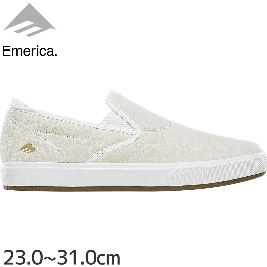 エメリカ EMERICA スケート シューズ WINO G6 SLIP CUP SHOES スウェード WHITE NO211